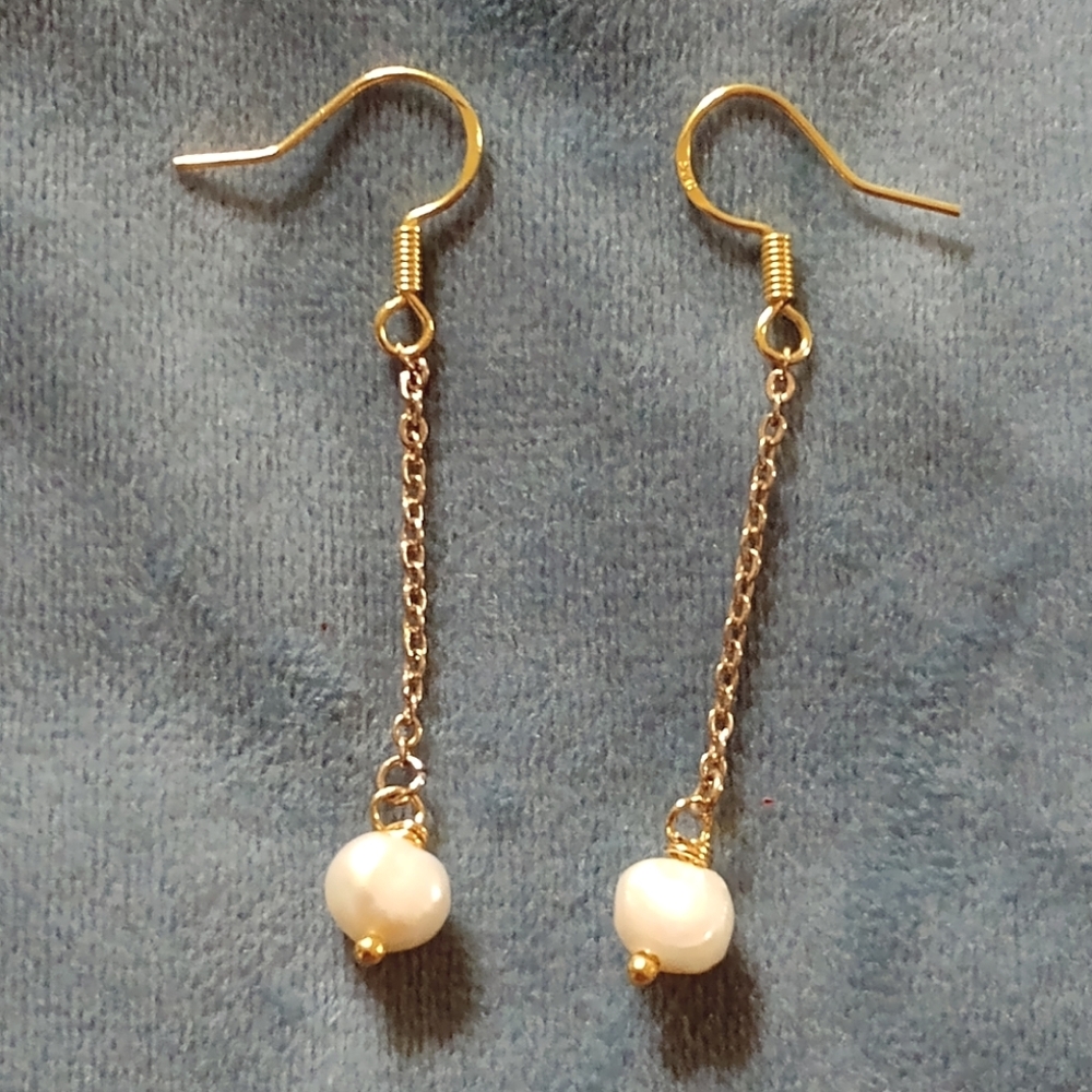 Authentic Freshwater Pearl Earrings
